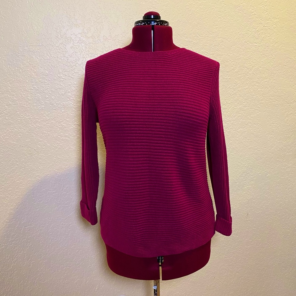 Croft & Barrow | Fuchsia Knit Sweater M 👛✨